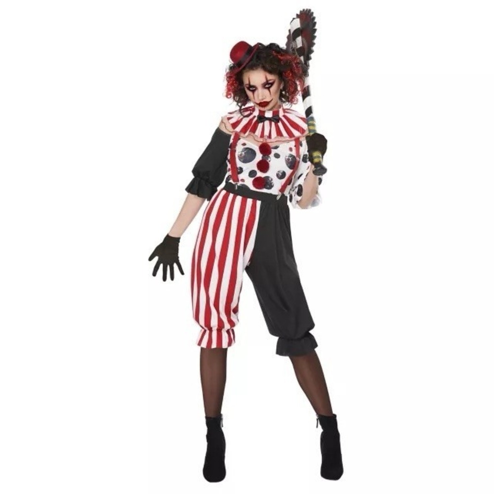 Spirit Halloween Kreepy Klown Adult Complete Outfit Costume Size L Pennywise